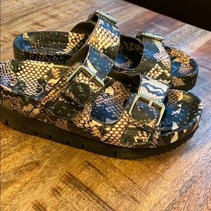 Snake print ASH sandals Size 7